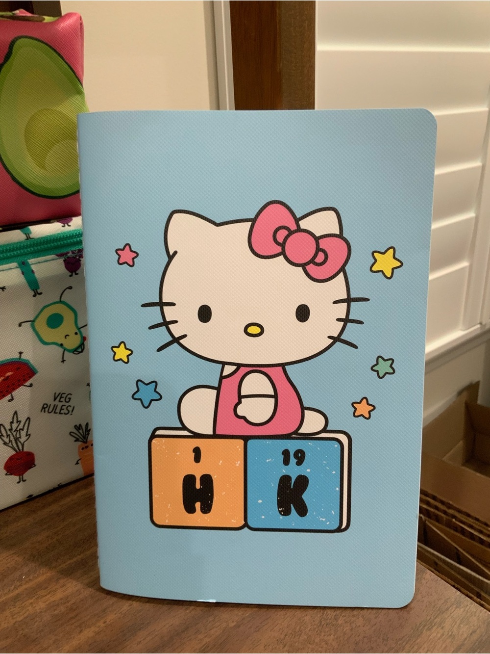 Hello Kitty Blue Kids Notebook with Pink Bow